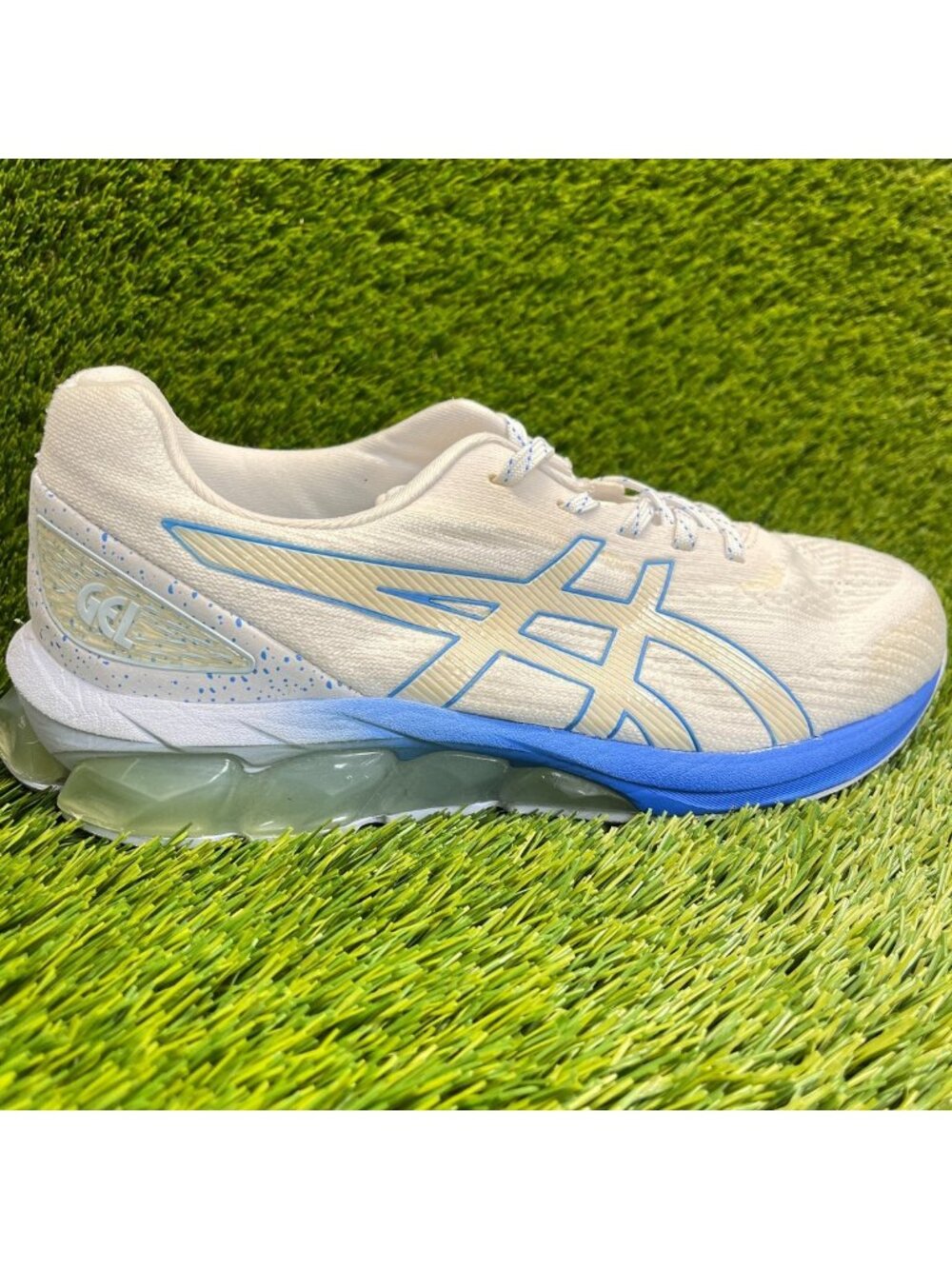 Asics Gel-Quantum 180 Womens Size 11 White Blue Athletic Running Shoes Sneakers
